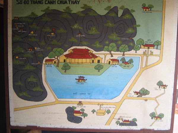 Map of Chuà Thầy pagoda