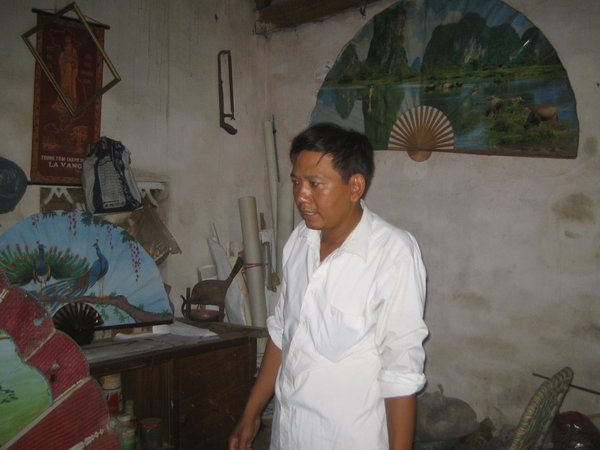 Mr. Đoàn at his working room