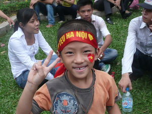 A little boy in Hanoi's center (morning 10/10)