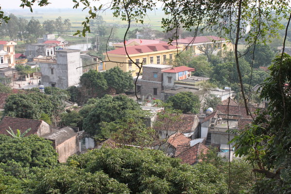 View of village from Đọi mountain