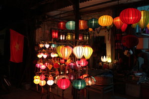 A lantern shop in Hội An on NY's eve