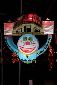 Japanese cat Doraemon at the lantern festival