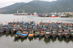 Boats on Sơn Trà peninsula