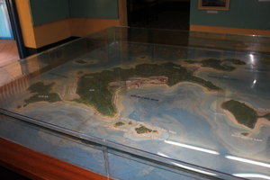 Model of Côn Đảo islands at the museum