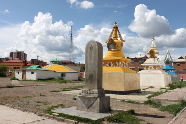 Stupas at Gandan monastery