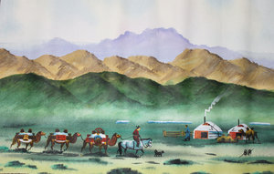 A painting which I bought in Mongolia