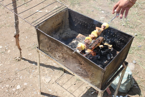 Thịt cừu nướng (grilled mutton & potatoes)