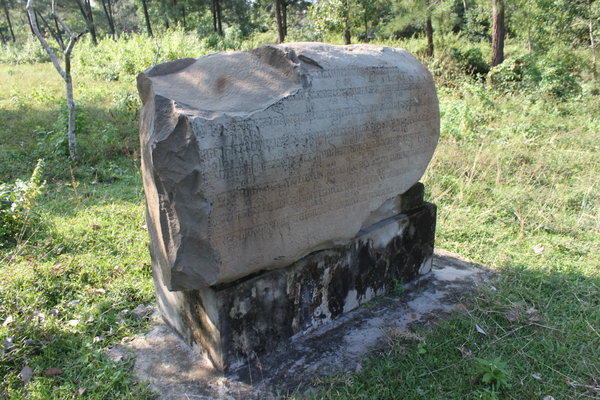 An old stele at Chiên Đàn towers