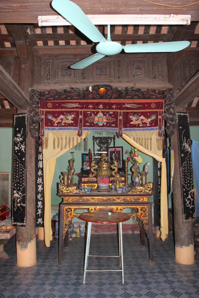 Altar at one of the old houses in the village