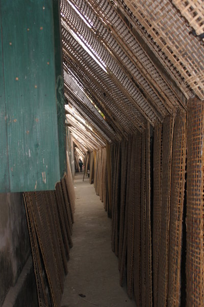 One of the alleys in the village
