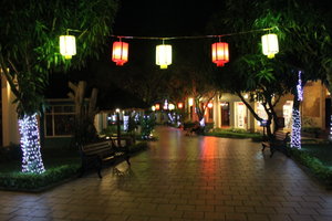 Shops and lanterns in Vinpearl Land