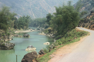 Highway No. 4C, river and mountain