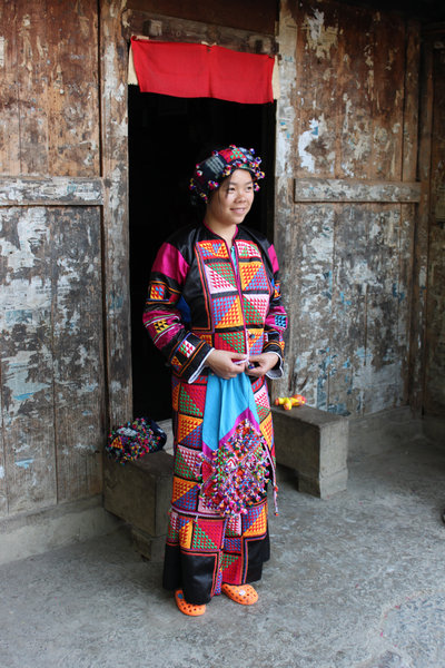 A girl in traditional dress of Lô Lô ethnic group