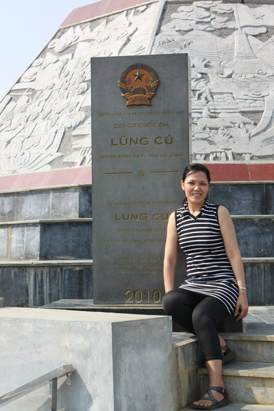 Me at Lũng Cú flag tower