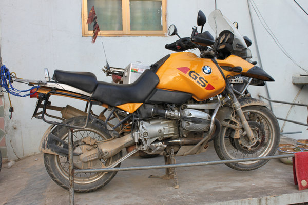 Motorbike of a Thai traveler 