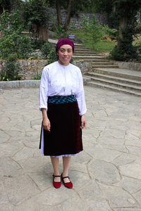 Traditional dress of white H'mong women