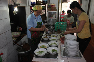 Phở noodle soup in Mèo Vạc town