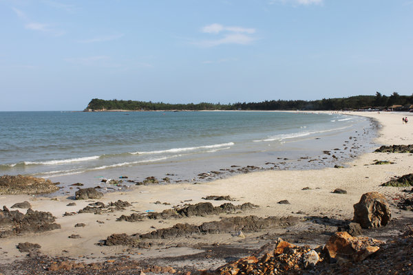 View of Minh Châu beach