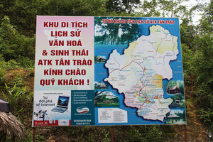 Map at Tân Trào historical site