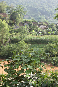 A village by Kỳ Cùng river 
