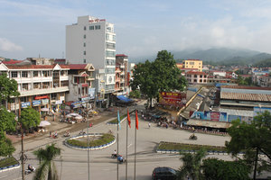 View of Cao Bằng town from Bằng Giang hotel