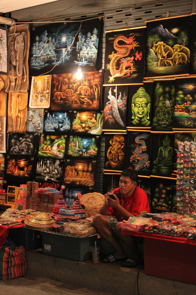 A painting shop on Bangla road