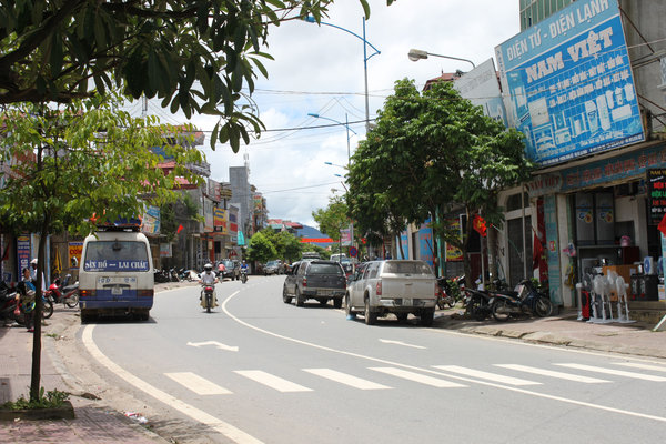 Highway No. 4D in Lai Châu town
