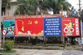 Poster in Than Uyên town