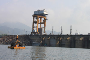 Dam of Thác Bà hydropower plant