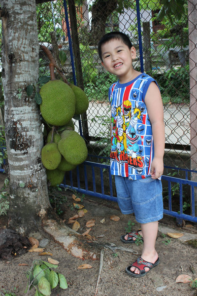 My nephew in Mộ Đức district