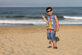 My 6-year-old nephew at Sa Huỳnh beach