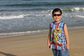 My nephew at Sa Huỳnh beach