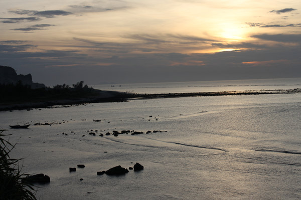 Sunset over Lý Sơn island