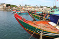 Boats at Lý Sơn port 