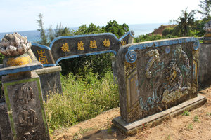 Decoration at a grave on Lý Sơn island