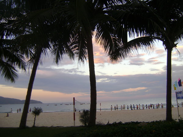 Sunset over Mỹ Khê beach