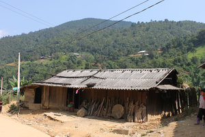 A H'mong house in Bản Mù village - Trạm Tấu district