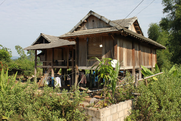 A house of the Thai ethnic minority people