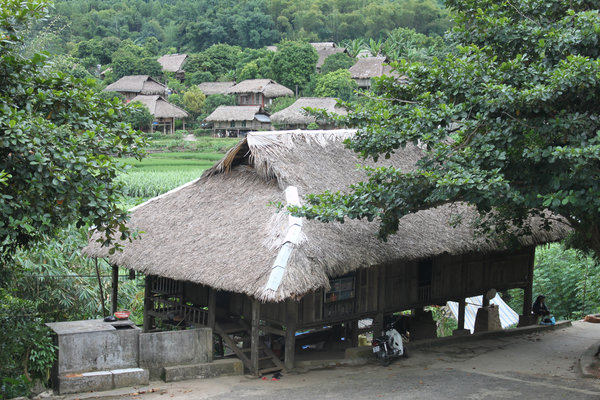 View of Bản Mỗ village of the Mường ethnic people