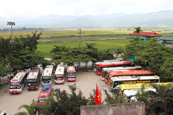 Bus station in Điện Biên city