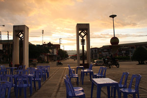 Sunset over Điện Biên Phủ city