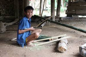 A Cống ethnic man in Nậm Pục village, Mường Tè