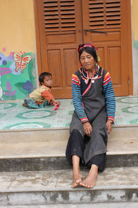 A La Hủ ethnic woman in Mường Tè