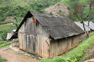 A house of the La Hủ ethnic people in Mường Tè