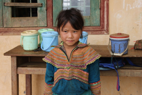 A H'mong school girl in Simacai