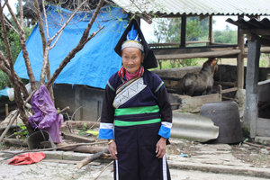 A Pa Dí ethnic woman in Mường Khương