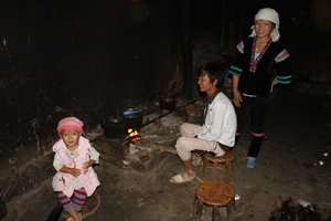 Kitchen of a H'mong family in Dào San