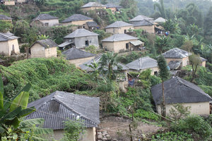 Village of the Hà Nhì ethnic people in Dào San