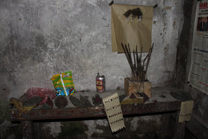 Altar at a house of the H'mong people in Dào San