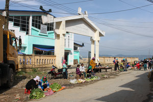 Market in Dào San town
